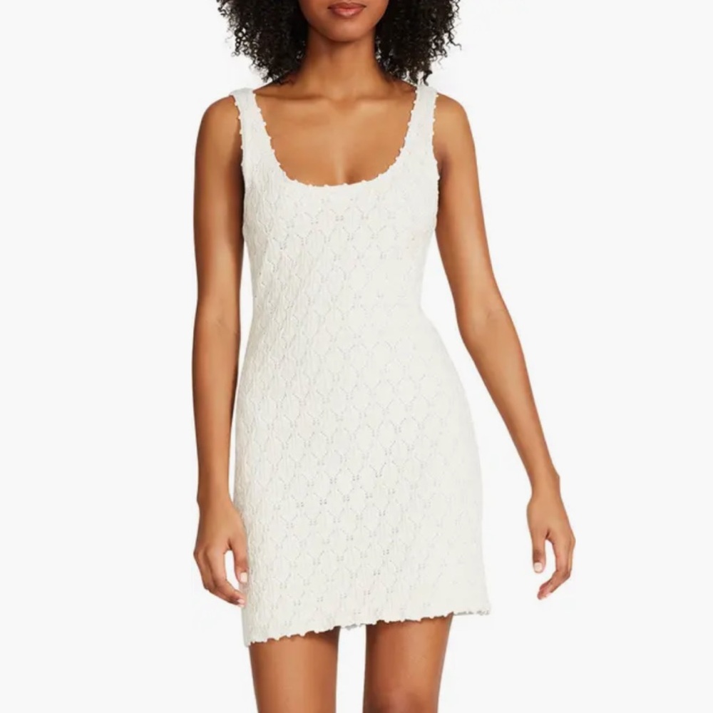 Steve Madden Malia Cotton Pointelle Minidress
